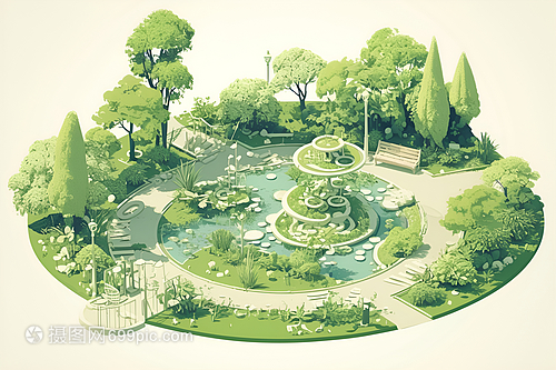 自然清幽的花園設計 打造寧靜和諧的園林景觀